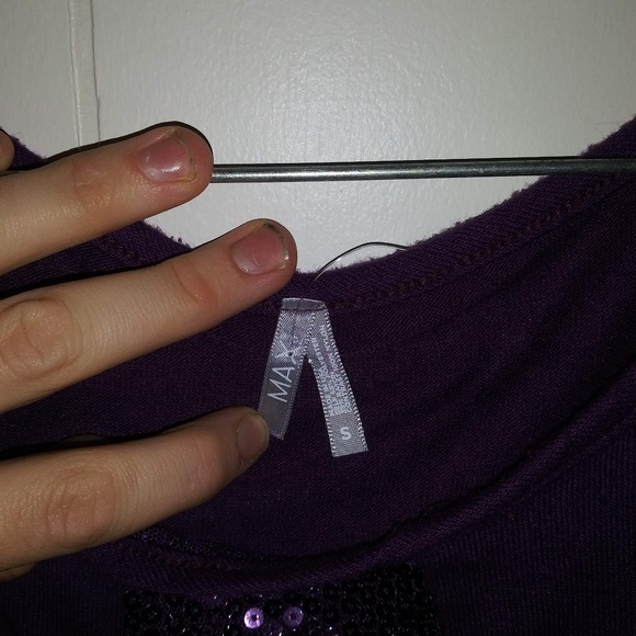 Purple sequin shirt - Picture 3 of 3